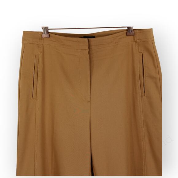 Size12 AnnTaylor TheGrace StraightPant Pecan Ankle HiRise Pockets - Picture 9 of 16